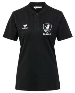 hmlGO 2.0 POLO WOMAN - SCHWARZ